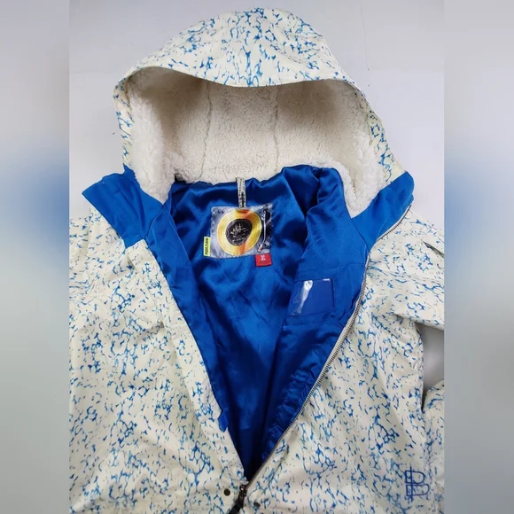 Burtons B By Burton Dryride Jacket Womens XL Cream Pullover Hooded Snowboard Ski - Picture 9 of 16